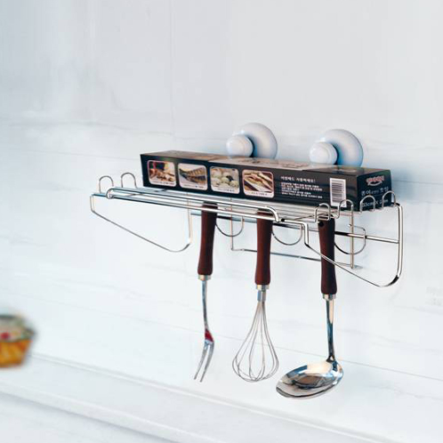 Kitchen tool hanger shelf