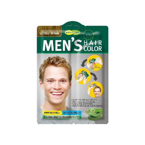 PRESS'nMIX Men's Hair Color - NATURAL BROWN