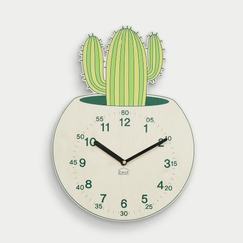 Mytillo Cactus non-ticking Silent Wall Clock
