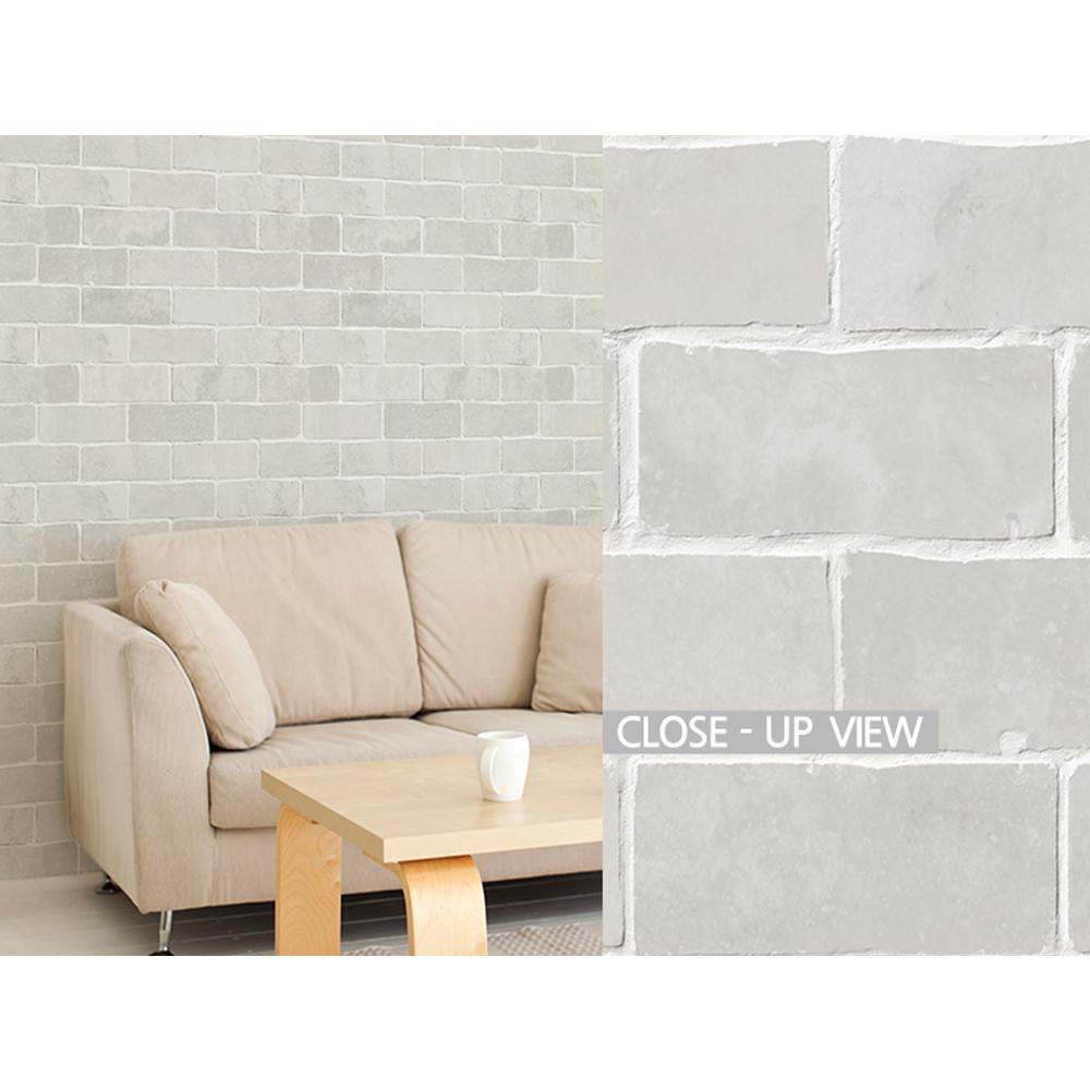PIECE of cake WALLPAPER (14) - Marble Brick Gray