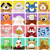 Hand puppet 16 in 1 set