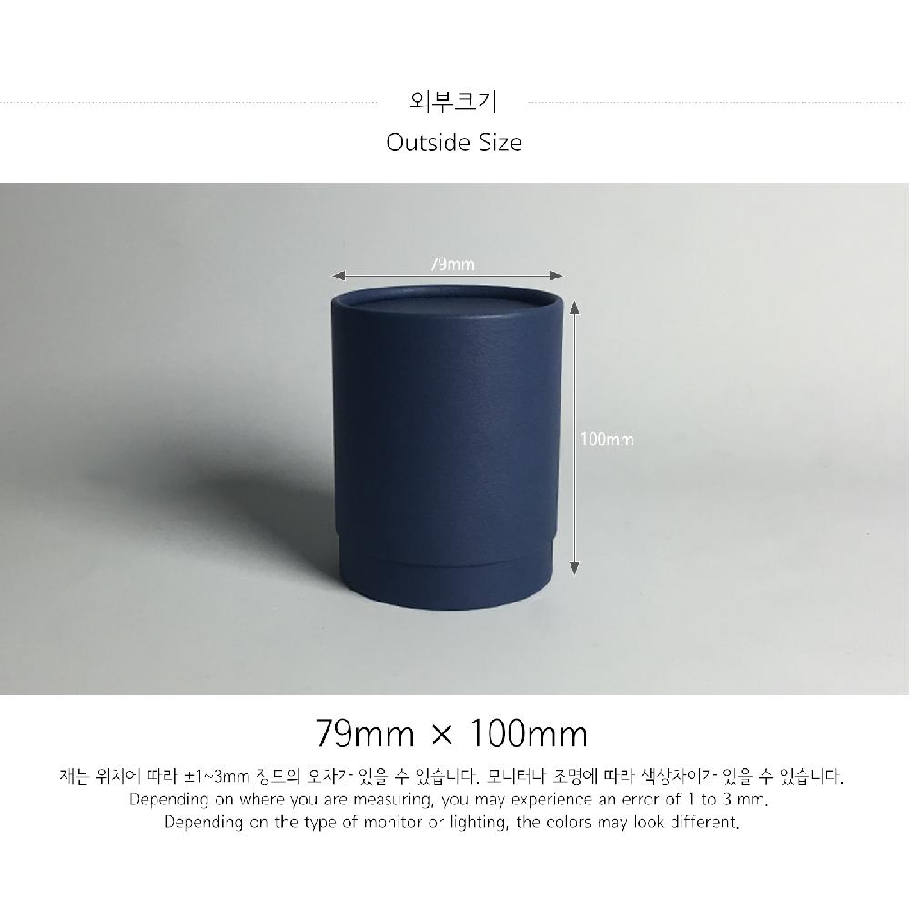 Paper tube box_79x100(Navy blue) Round Candle Soap Cosmetic Packaging Gift Carton Boxes