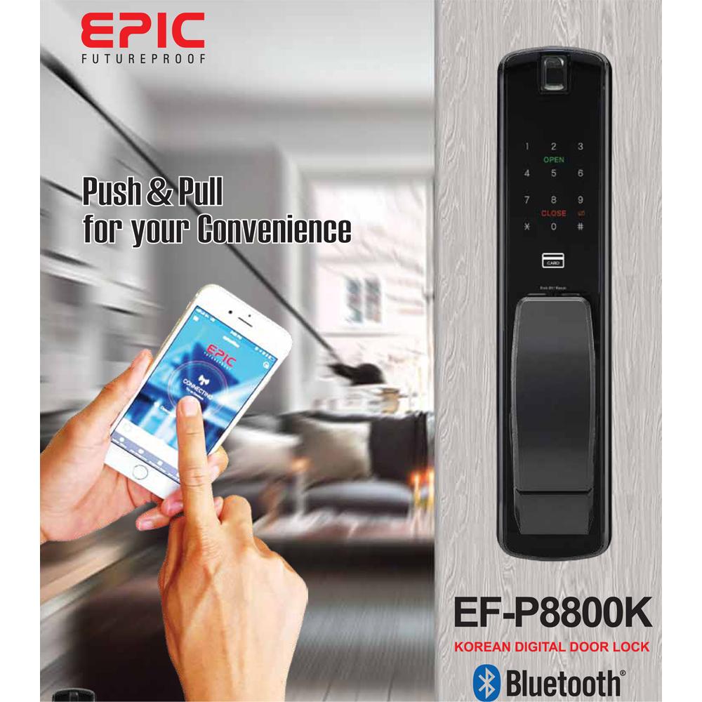EPIC EF-P8800K Push Pull Smart Digital Door Lock