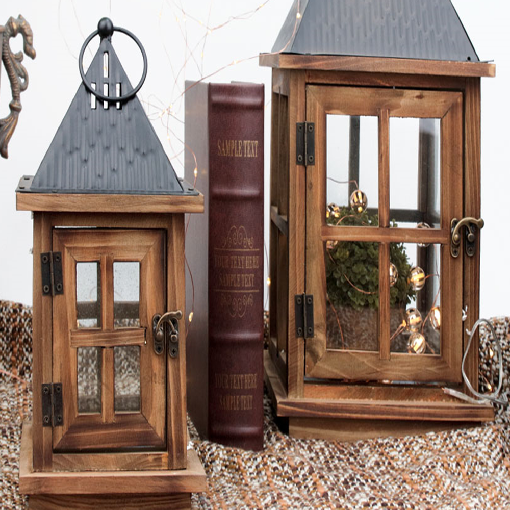 Antique Candle House 2P Set