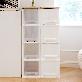 full image Urban Wood Tops Slim Chest of Drawers White Transparent