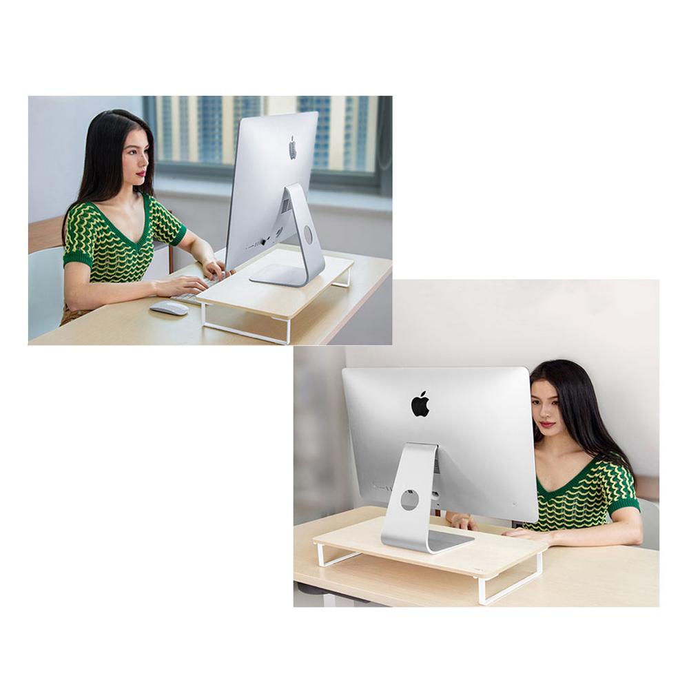 Wood Computer Monitor riser D1