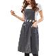 full image waist colored apron  charcoal