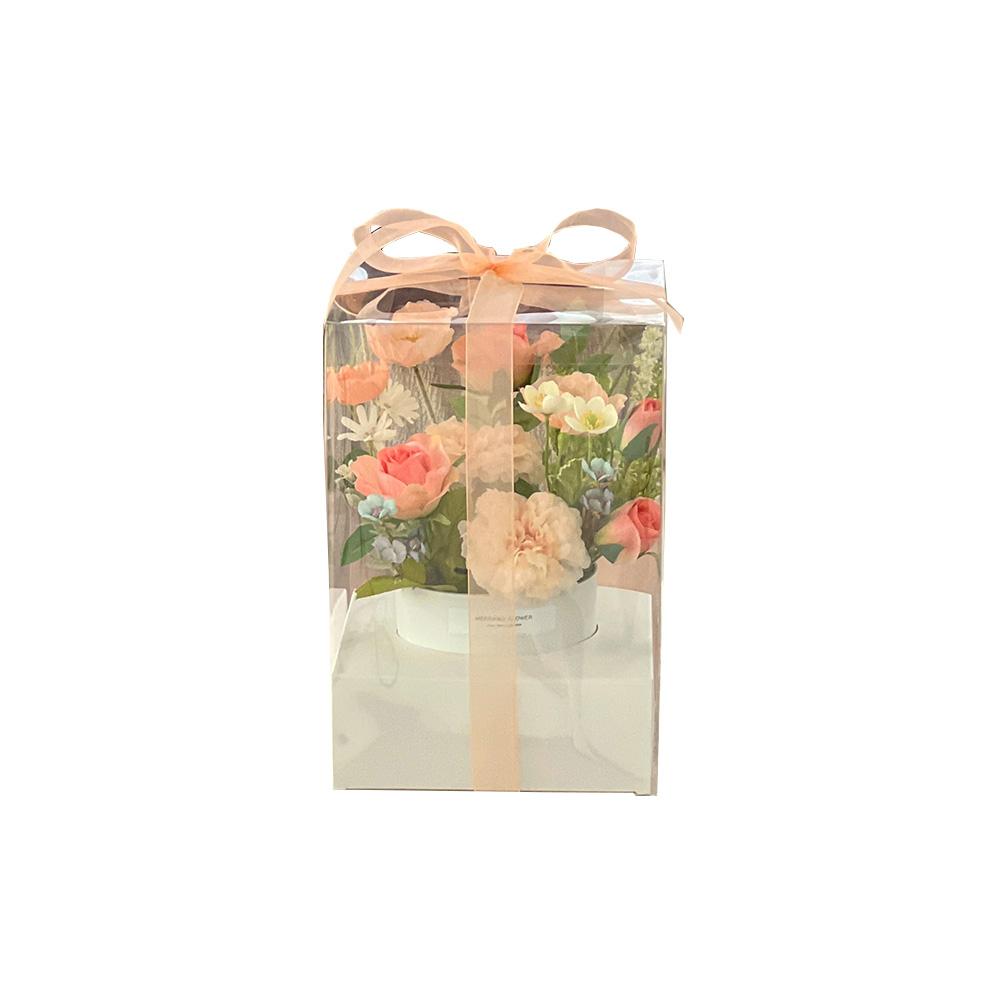 Artificial Poppy Centerpiece  (White Yellow)