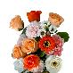 detail image1  Soap Flower Carnations Center Piece  L (Peach Pink)