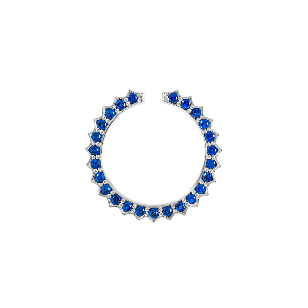 Solar Circle Sapphire Ring ( S925 )