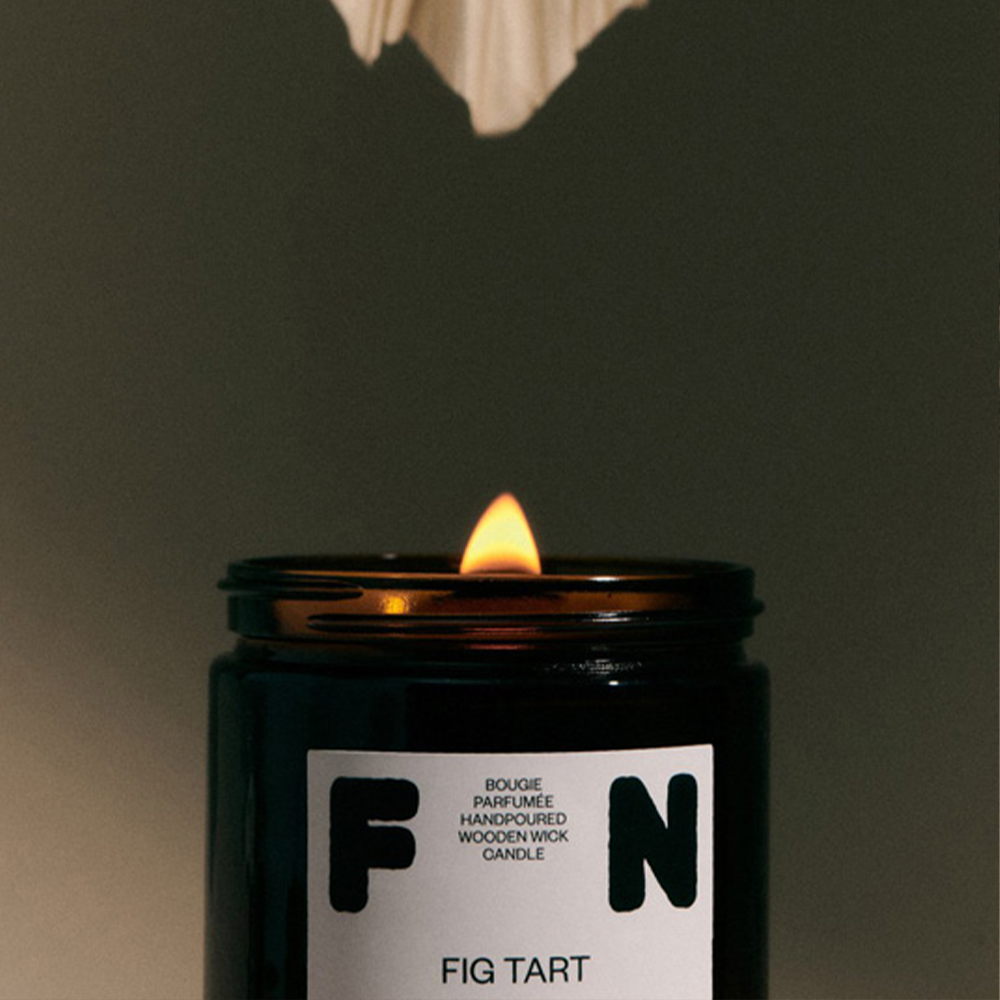 Amber Jar Wooden Wick Soy Candle 370g (Jumbo)