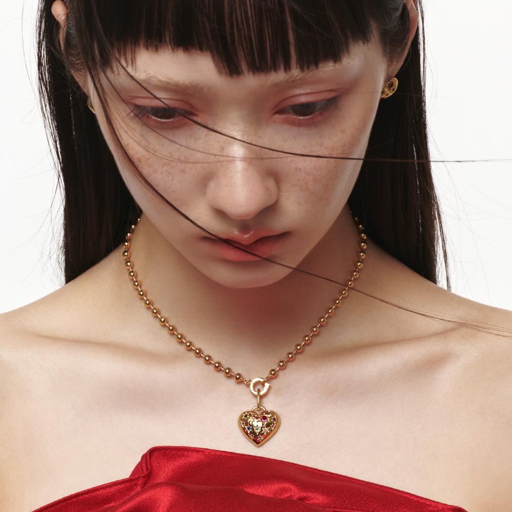 Big Multi Heart Necklace