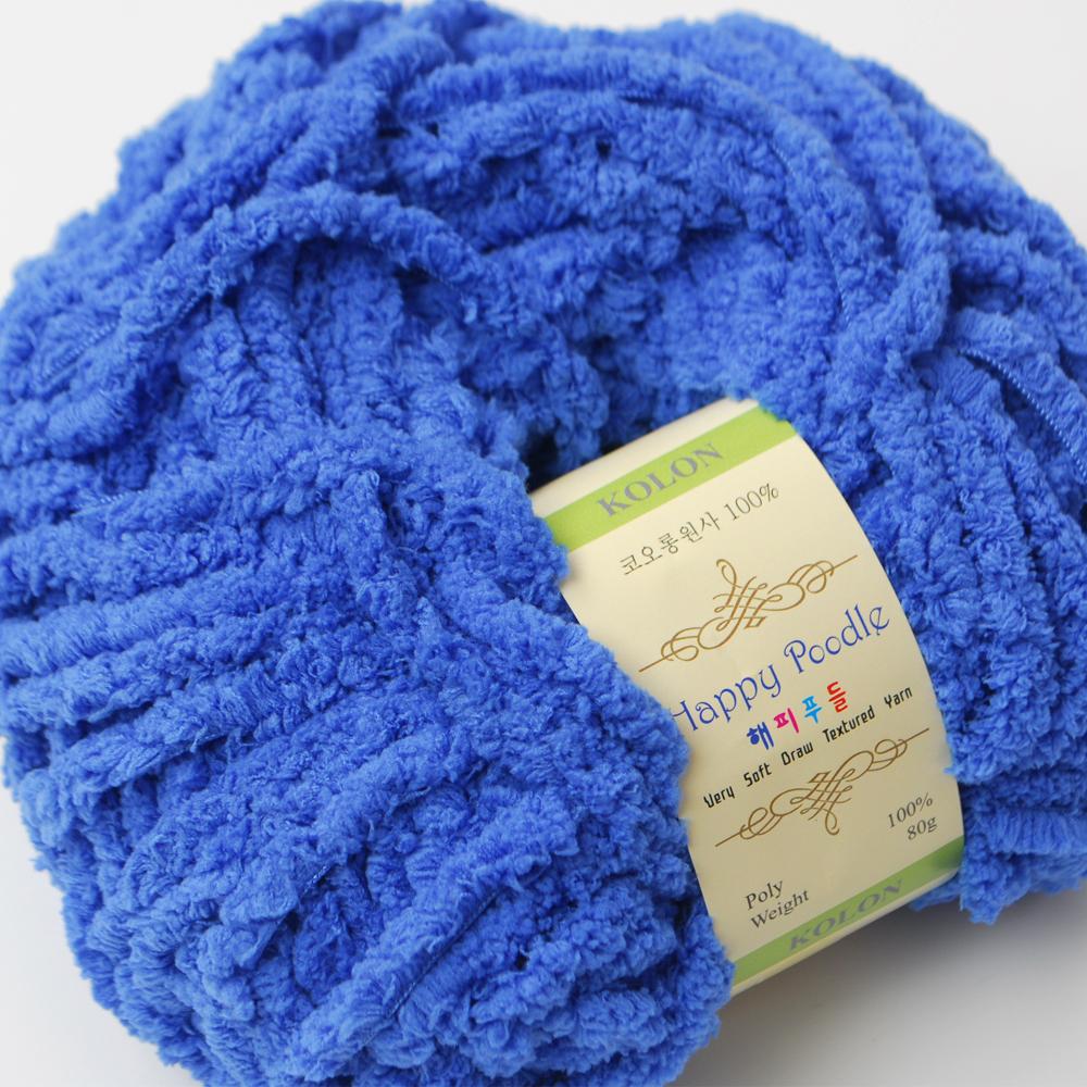 [Misoknit] Happy Poodle, Soft and Luxurious Knitting Yarn Set, Various Color, Easy Care Knit Yarn