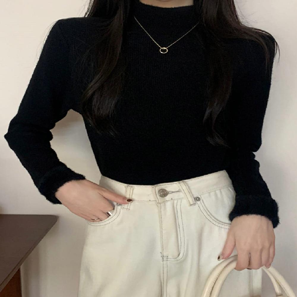 Clean Half Turtleneck Knitwear