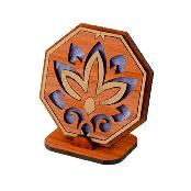 Korean Traditional Patterned Wooden Diffuser Holder / Lotus