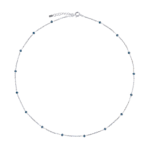 Blue d Sliver Necklace