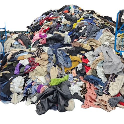 Unsorted used clothes