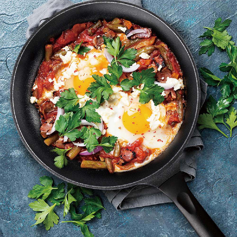 COTE SILVER - Nonstick Coating Frying Pan | Stainless Steel Wok Pan PFOA Free (11 Inch)