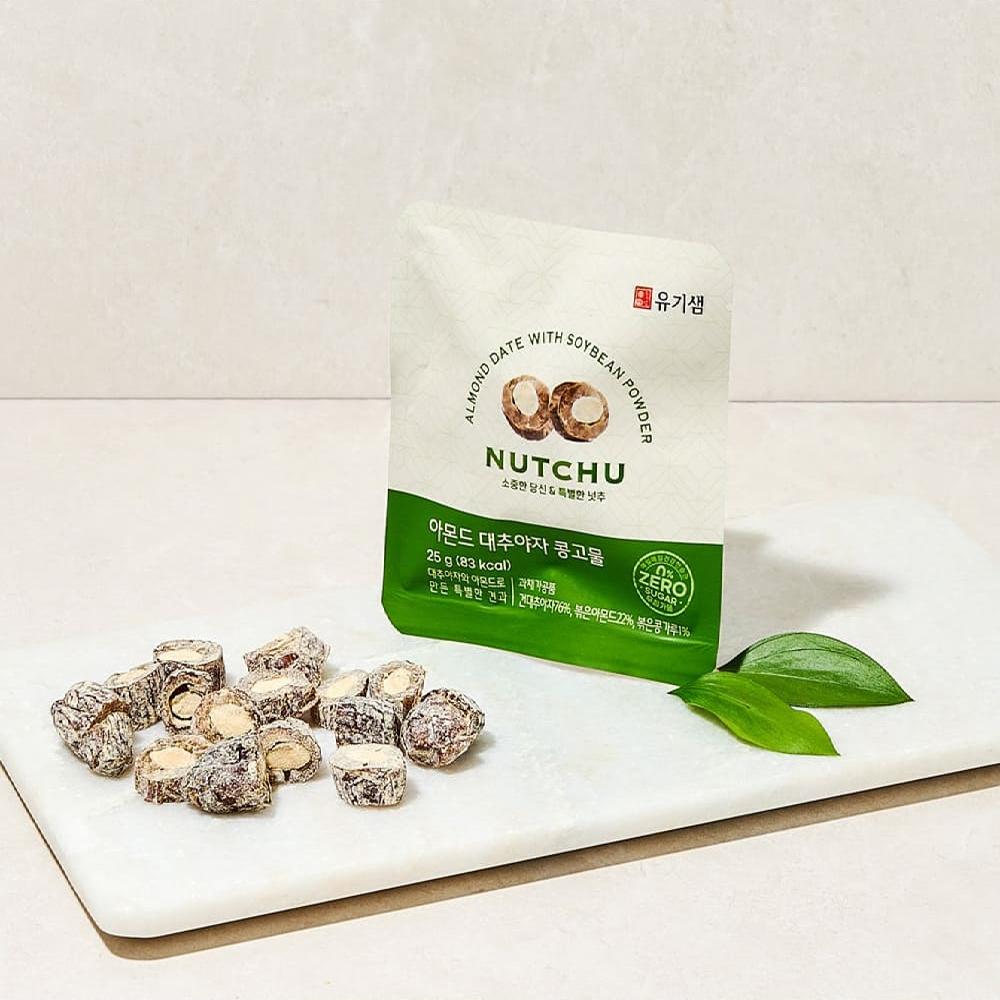 UKISAEM Almond Date Palm with Soybean Powder Snack 25g x 5ea