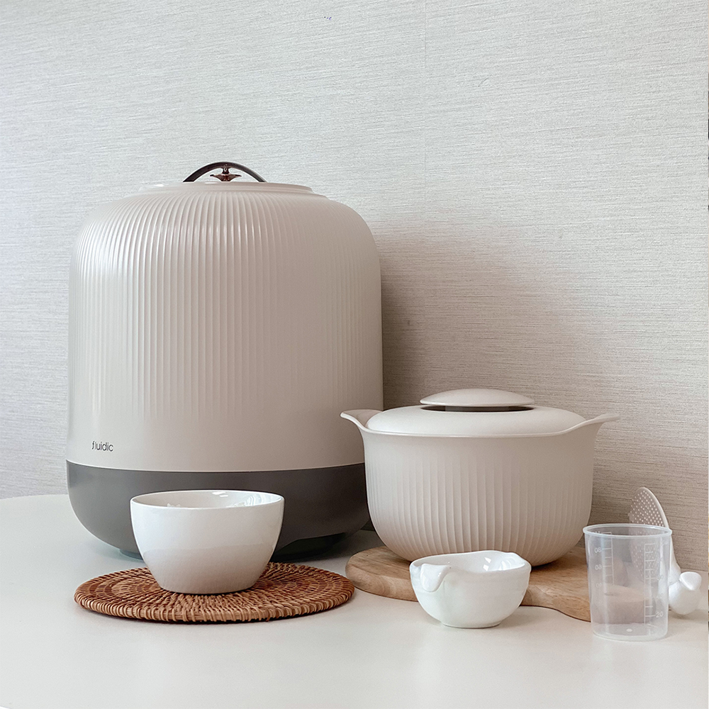 Fluidic Low-Sugar Rice Cooker
